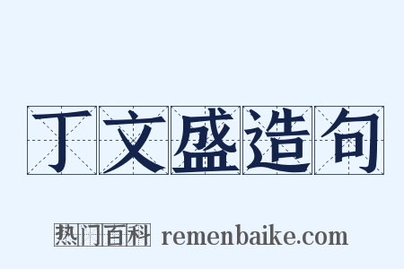 丁文盛造句是什么意思的图片